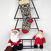 Jacquard-knit personalized Christmas stocking. Add eco-friendly stocking to your holiday home decor collection.