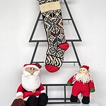Jacquard Knit Personalized Christmas Stocking