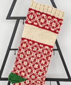 Artisan-made Christmas stocking with option to add a custom name