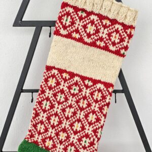 Artisan-made Christmas stocking with option to add a custom name
