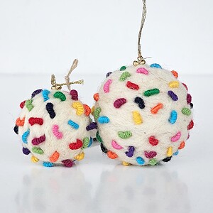 Handmade Christmas Balls - Ornament Set