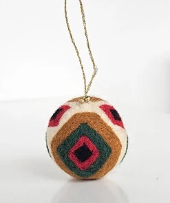 Felted Christmas Balls - Ornament Set