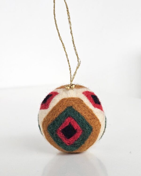 Felted Christmas Balls - Ornament Set