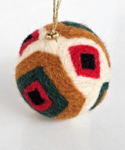 Alternative view of Felted Christmas Balls - Ornament Set