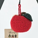 Crocheted Christmas Apple - Ornament Set