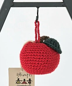 Crocheted Christmas Apple - Ornament Set