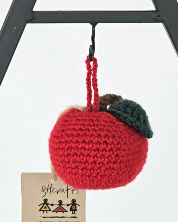 Crocheted Christmas Apple - Ornament Set
