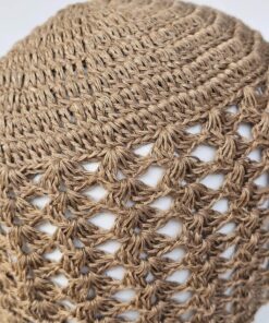 Alternative view of Hand Crocheted Linen Hat