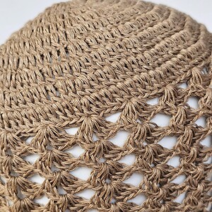 Alternative view of Hand Crocheted Linen Hat