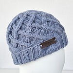 Hand Knit Wool Hat - Honeycomb