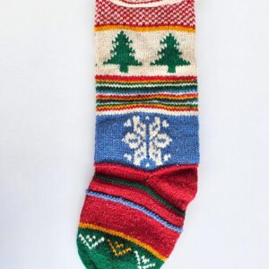 Alternative view of Bundle of 5 Red Handmade Christmas Stockings