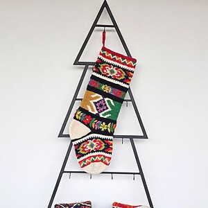 Artisan Made Christmas Holiday Stocking - Traditional