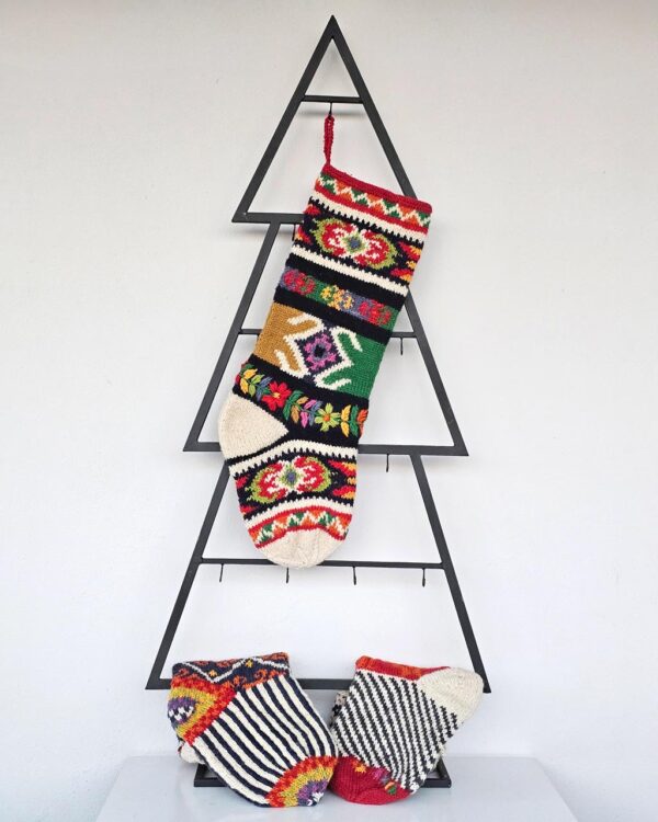 Artisan Made Christmas Holiday Stocking - Traditional