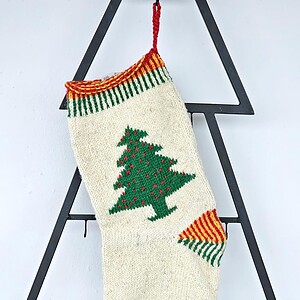 Alternative view of Christmas Stocking With Christmas Tree Design