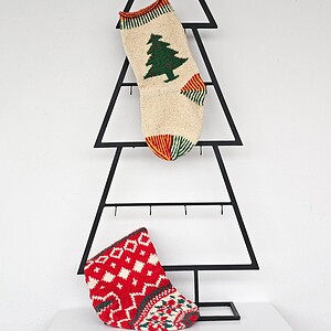 Christmas Stocking With Christmas Tree Design