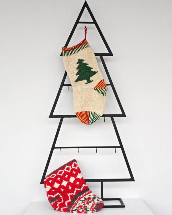Christmas Stocking With Christmas Tree Design