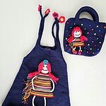 Knitted Girls Dress with Matching Purse