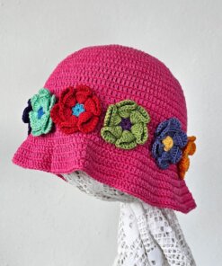 Hand crocheted Colorful Kids Hat