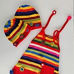 Girls Dress with Matching Cap "Tasla"