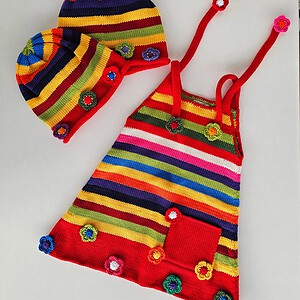 Girls Dress with Matching Cap "Tasla"
