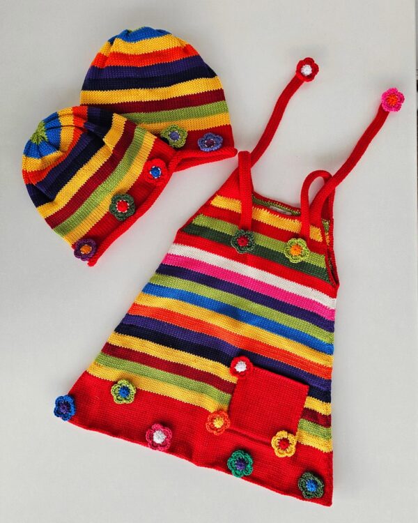 Girls Dress with Matching Cap "Tasla"