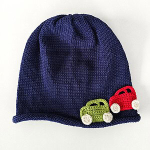 Alternative view of Boys Sweater with Matching Cap - Cars