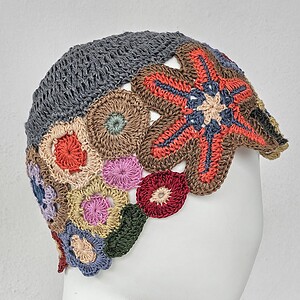 Hand Crocheted Hat with Starfish