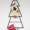 Christmas Stocking With Christmas Tree Design in green and festive colors