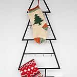 Christmas Stocking With Christmas Tree Design