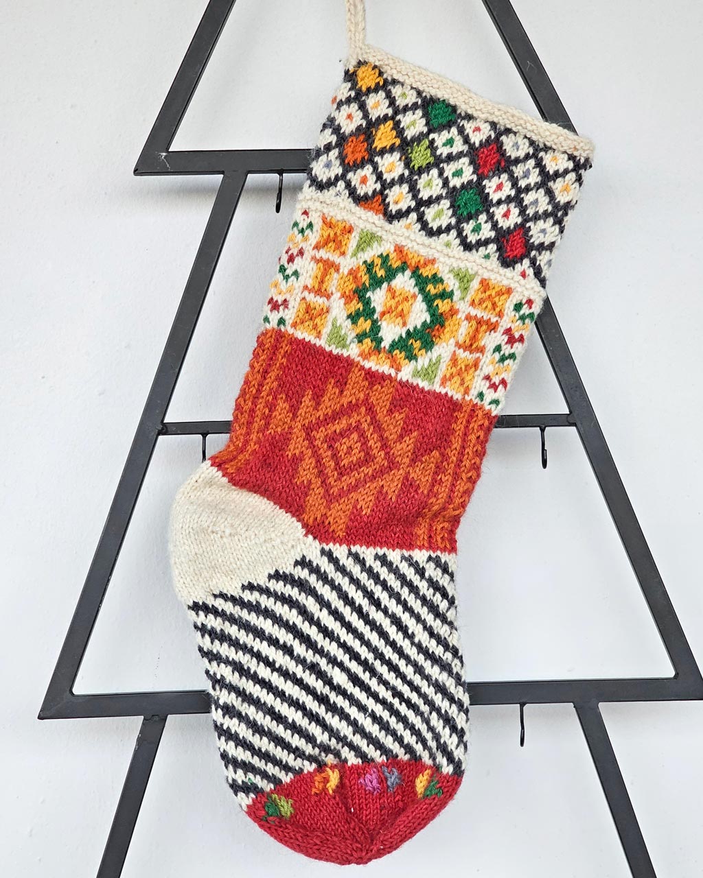 Handmade Christmas stocking crafted by BHcrafts artisans