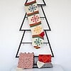 Handmade Christmas Stocking With Big Snowflakes in festive multicolored design