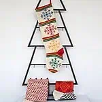 Handmade Christmas Stocking With Big Snowflakes
