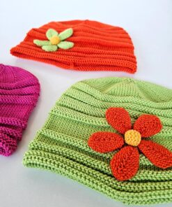 Alternative view of Hand Knitted Girl's Colorful Kids Hat