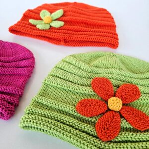 Alternative view of Hand Knitted Girl's Colorful Kids Hat