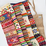 Set of 5 Handmade Christmas Stockings