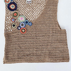 Handmade Crochet Net Blouse for Women