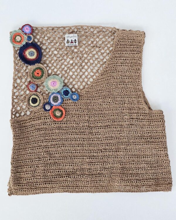 Handmade Crochet Net Blouse for Women