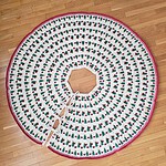 Handmade Knitted Christmas Tree Skirt