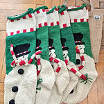 Bundle of 5 Christmas Stockings - Snowmen