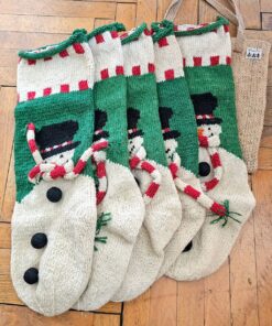Bundle of 5 Christmas Stockings - Snowmen